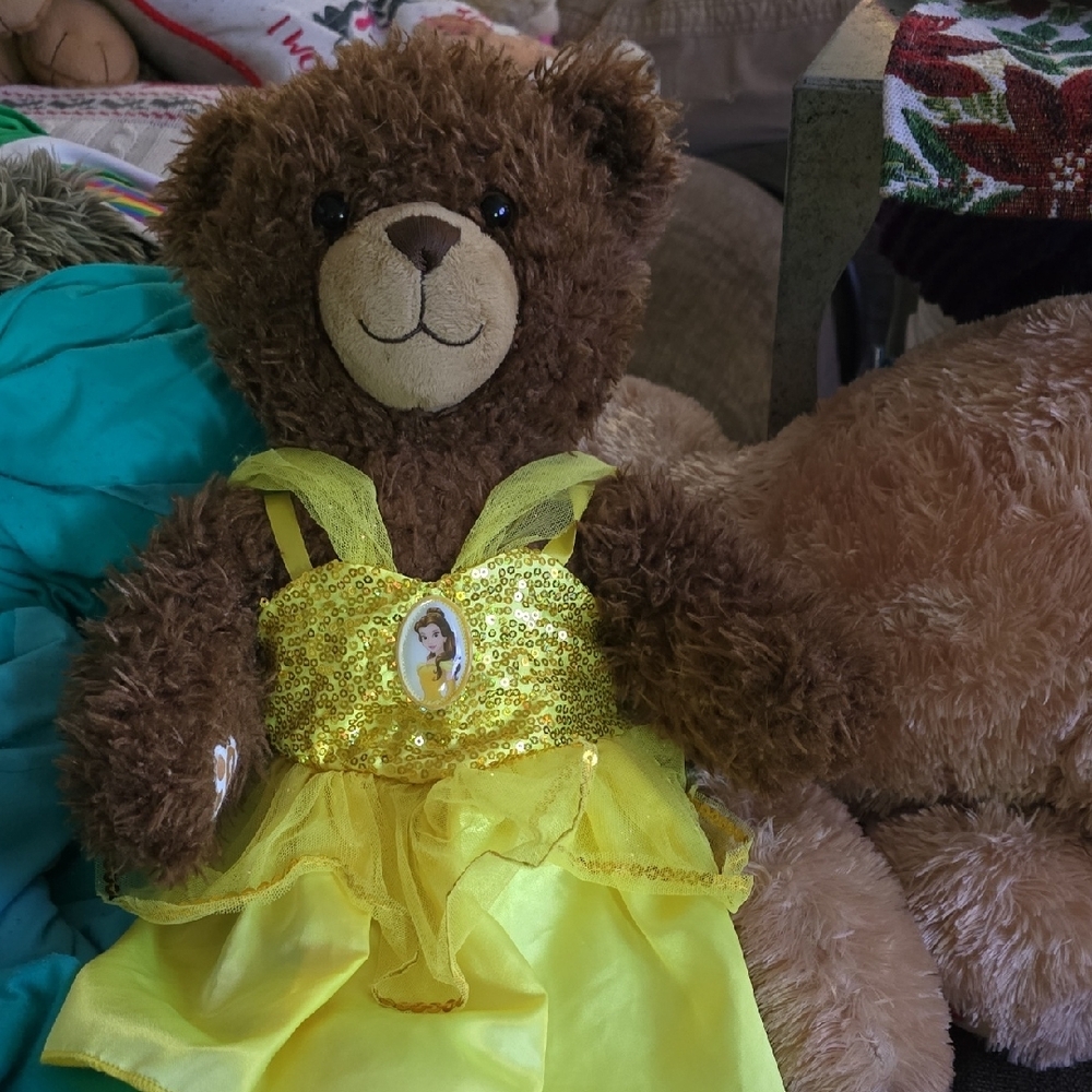 Build-A-Bear Yellow Sequin Dress - Picture 3 of 3